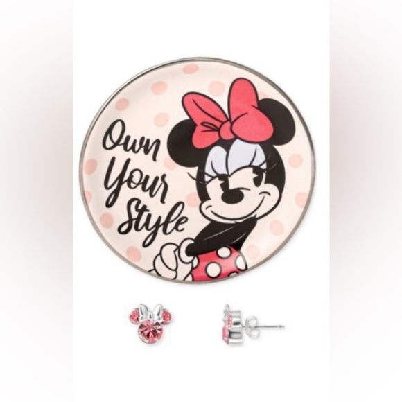 Last Set! 🎠New Disney Minnie Mouse Earrings Gift Set, Pink - Picture 4 of 10